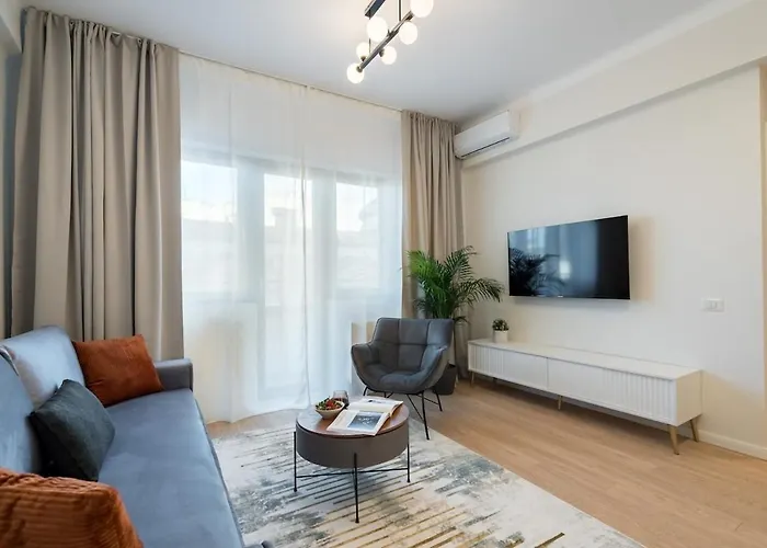 Apartmán Sunny 2br Large Flat - Amzei Square