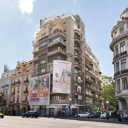 Sunny 2br Large Flat - Amzei Square Apartment Bucharest